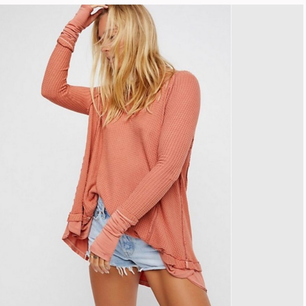 Free People Laguna Long Sleeve Thermal Top